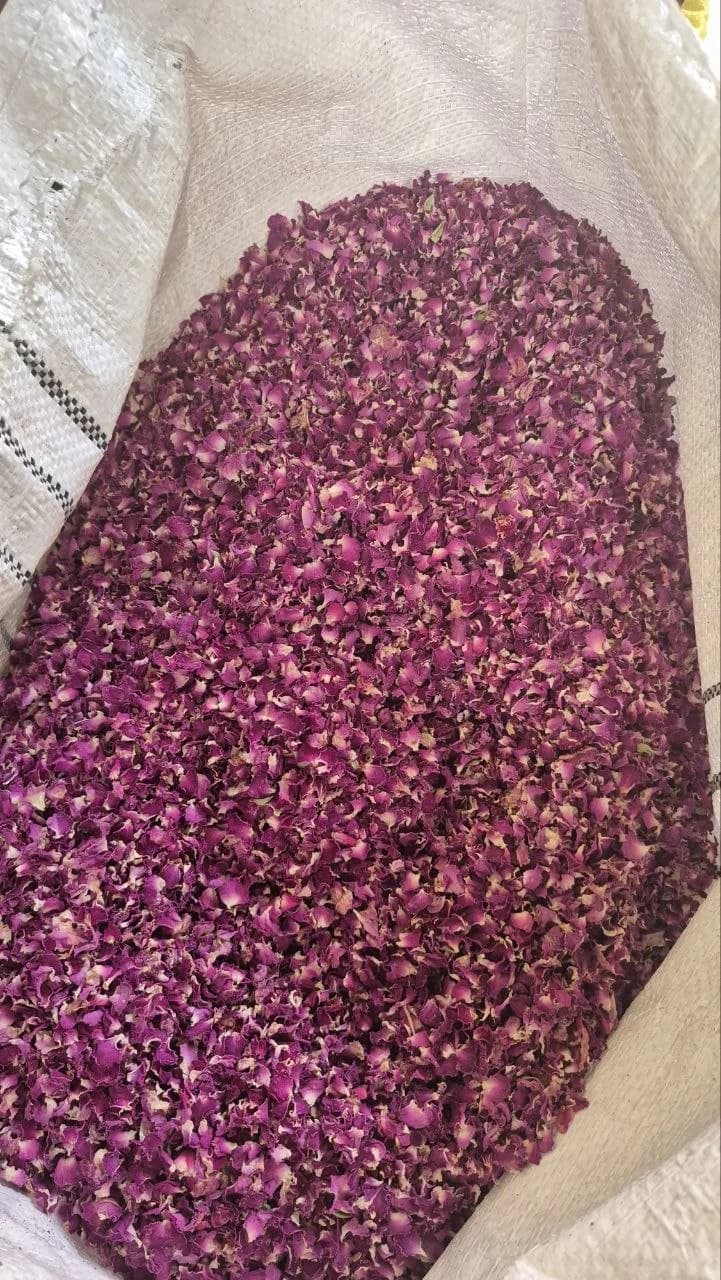 Dried Damask rose petals
